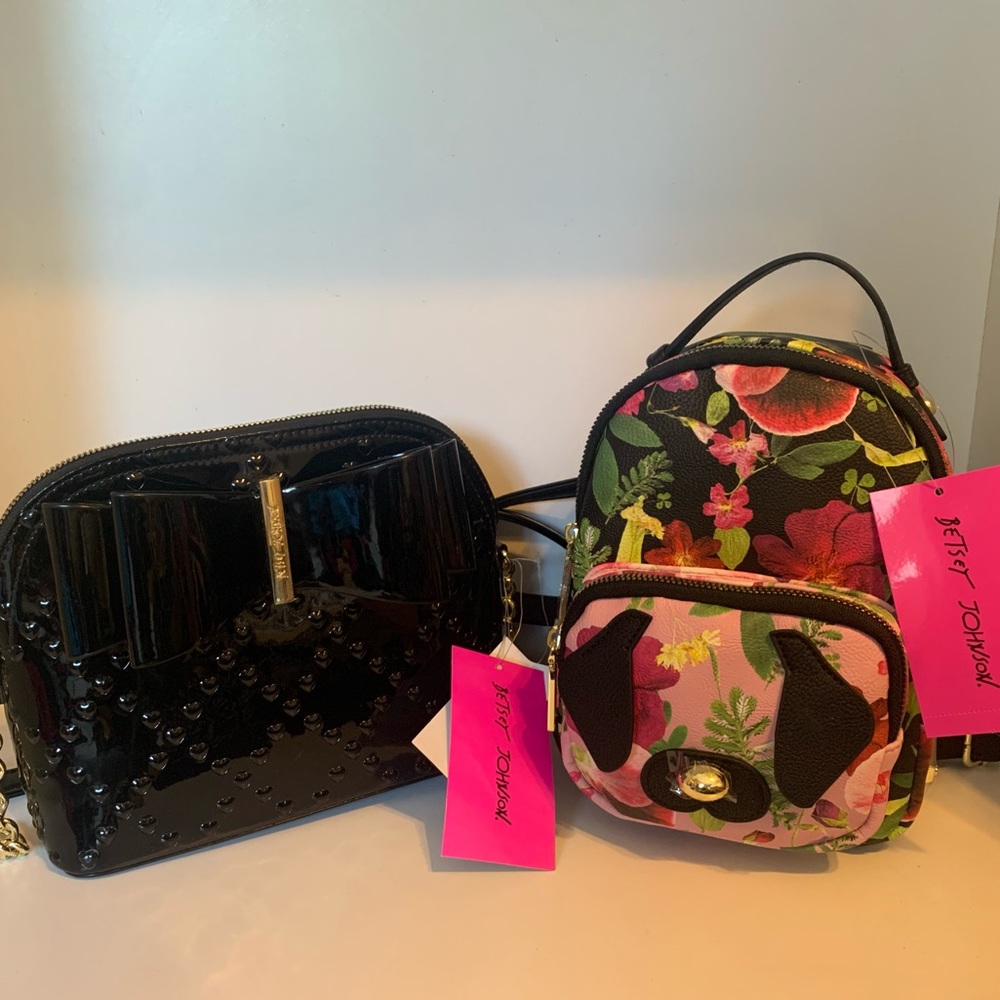 Betsey Johnson Purse and Backpack Bundle